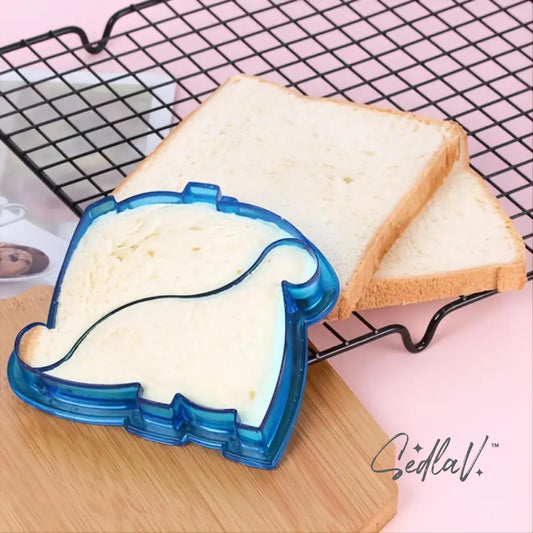 SEDLAV Sandwich Cutter Sealer for Kids - Smuckers Uncrustables, Fun & Easy to Use Uncrustables Sandwich Maker - Includes Unique Sandwich-Cookie Cutter, Lovely Square Mold