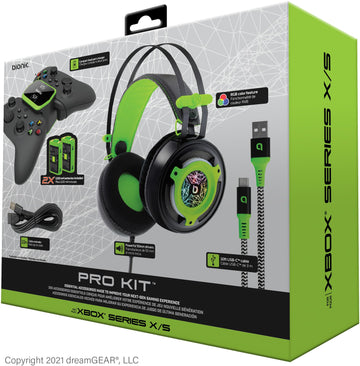 Bionik Pro Kit for Xbox Series X/S: Powerful 50Mm Driver Gaming Headset -Controller Charge Base -Two Battery Packs -Lynx Cable & USB Cable - Xbox Series X