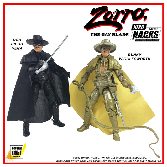 Hero H.A.C.K.S.: Zorro (Wave 2) Gay Blade Collectors Two-Pack Action Figure
