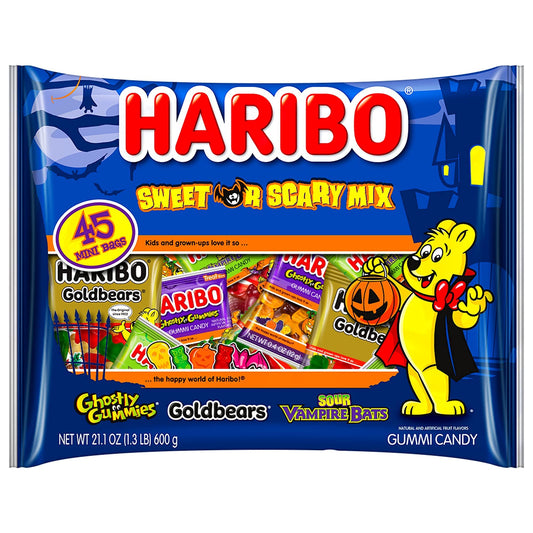 Haribo Sweet or Scary Mix Treat Pack 45 Count