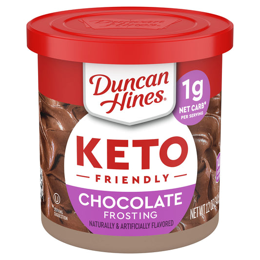 Duncan Hines Keto Friendly Chocolate Flavored Frosting, 12 oz.