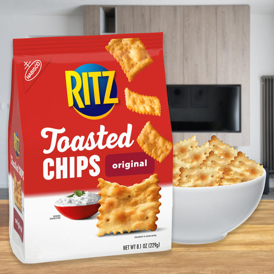 RITZ Toasted Chips Original Crackers, 6 - 8.1 oz Bags