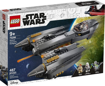 LEGO Star Wars: Revenge of The Sith General Grievous’s Starfighter 75286 Spacecraft Set with General Grievous, OBI-Wan Kenobi and Airborne Clone Trooper Minifigures (487 Pieces)