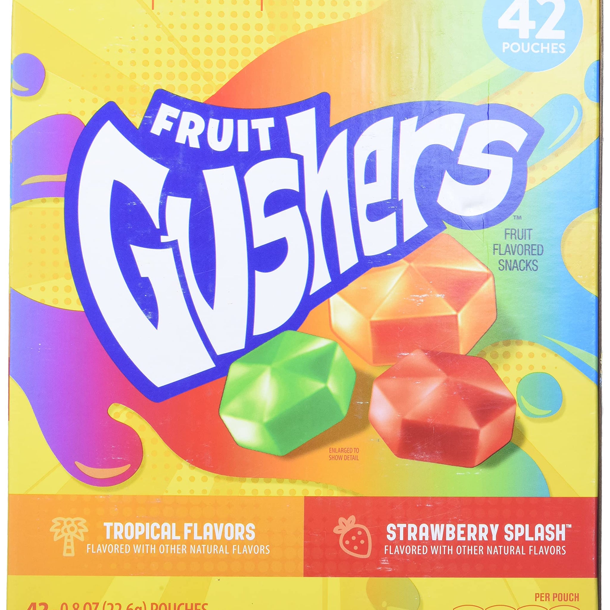 Betty Crocker Fruit Gushers Snacks Net Wt (42Count/0.8 Oz Net Wt 33.6 Oz),, ()