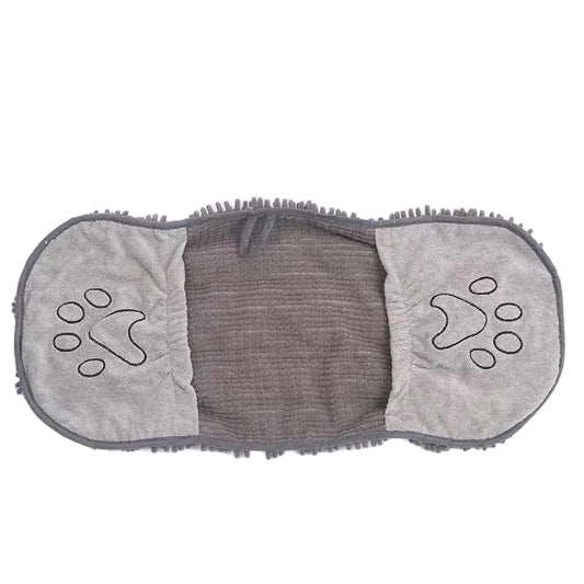 SEDLAV Thickened Absorbent Dog Towel - Ultra-Soft, Coral Fleece Fabric, Large Drying Towel with Unique Dog-Footprint Hand Pockets - Suitable for All Breeds & Sizes, Machine-Washable