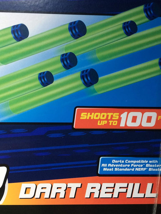 Adventure Force 100 Dart Refill - Shoots Up to 100 Feet (Waffle Tip)