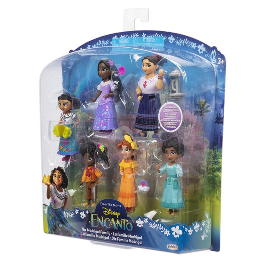Disney Encanto Doll Figures, The Madrigal Family 6-Pack Set Each with an Accessory - Great to Play with The Casa Madrigal