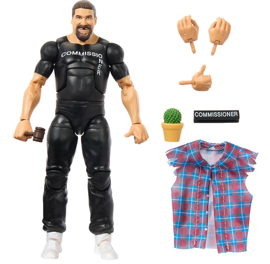 Mattel WWE Elite Action Figure Commissioner Foley with Accessory