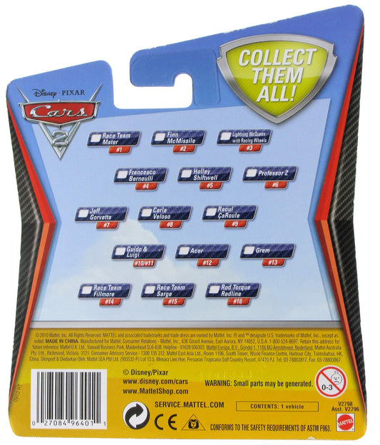 Disney / Pixar CARS 2 Movie 155 Die Cast Checkout Lane Package Race Team Mater (1 Car Included)