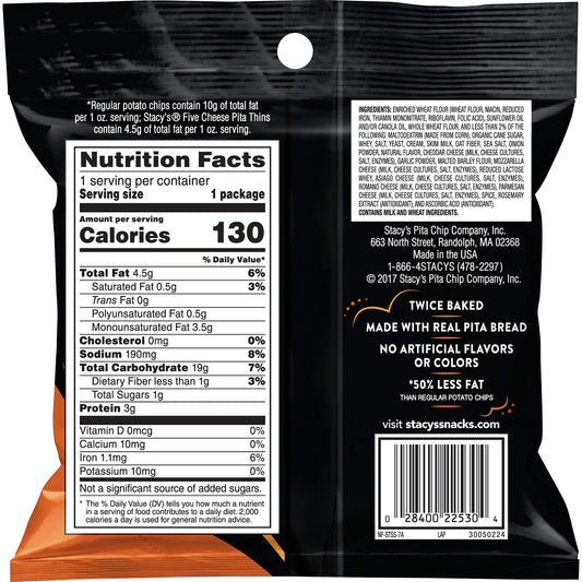 Stacy's Pita Thins, Variety Pack, 1 Ounce (Pack of 24)