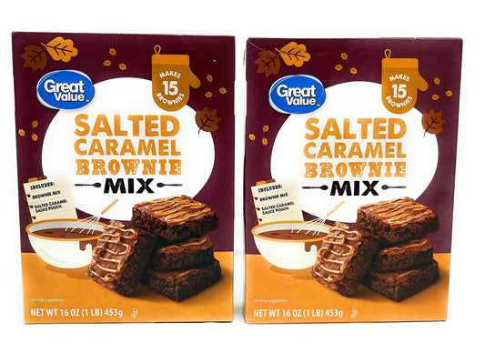 Salted Caramel Brownie Mix 2pk, 32 oz