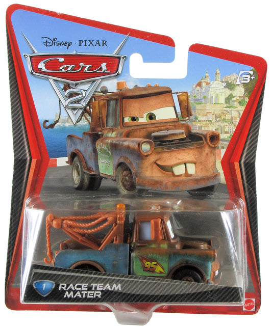 Disney / Pixar CARS 2 Movie 155 Die Cast Checkout Lane Package Race Team Mater (1 Car Included)