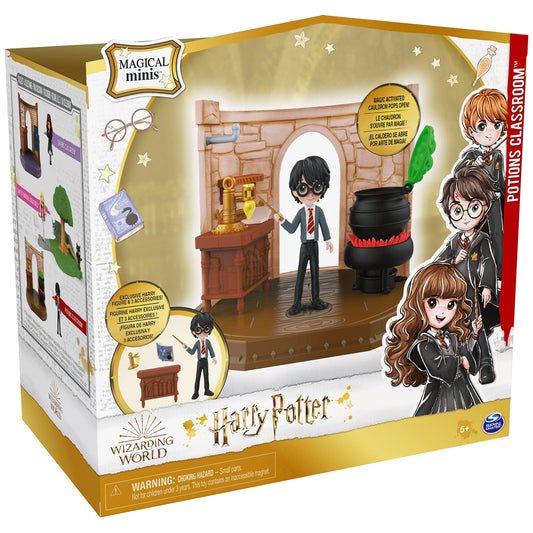 Wizarding World Harry Potter, Magical Minis Potions Classroom with Exclusive Harry Potter Figure and Accessories, Kids Toys for Ages 5 and up