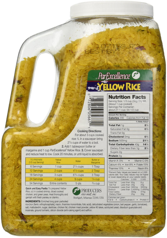 Par Excellence Producers Yellow Rice, 3.5 lb.