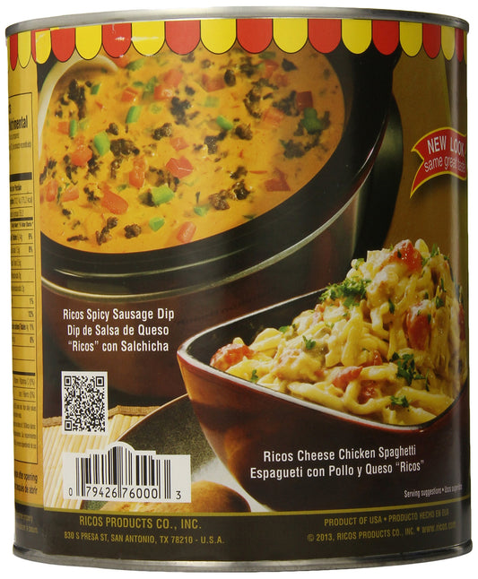 Rico's Cheddar Cheese Sauce, 107 Ounce Can