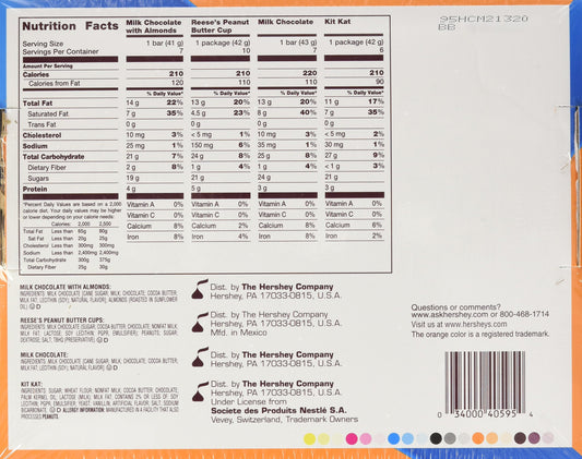Hershey's Chocolate Variety Pack, 2.81-Pound