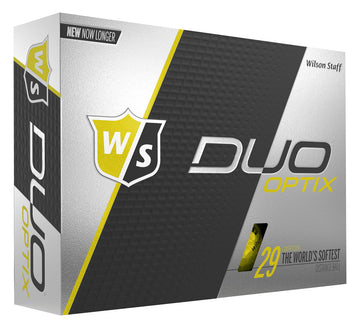 WILSON Staff DUO Golf Ball, Soft Optix, Yellow, One Size, Model: WGWP40150