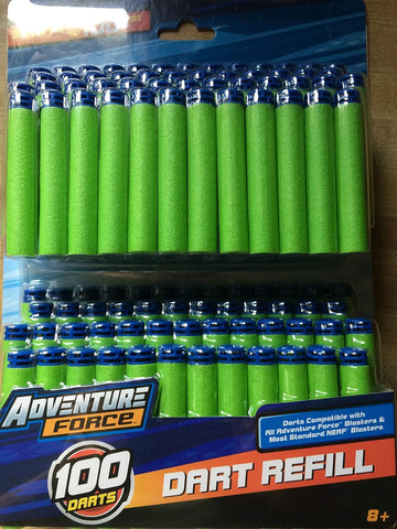 Adventure Force 100 Dart Refill - Shoots Up to 100 Feet (Waffle Tip)